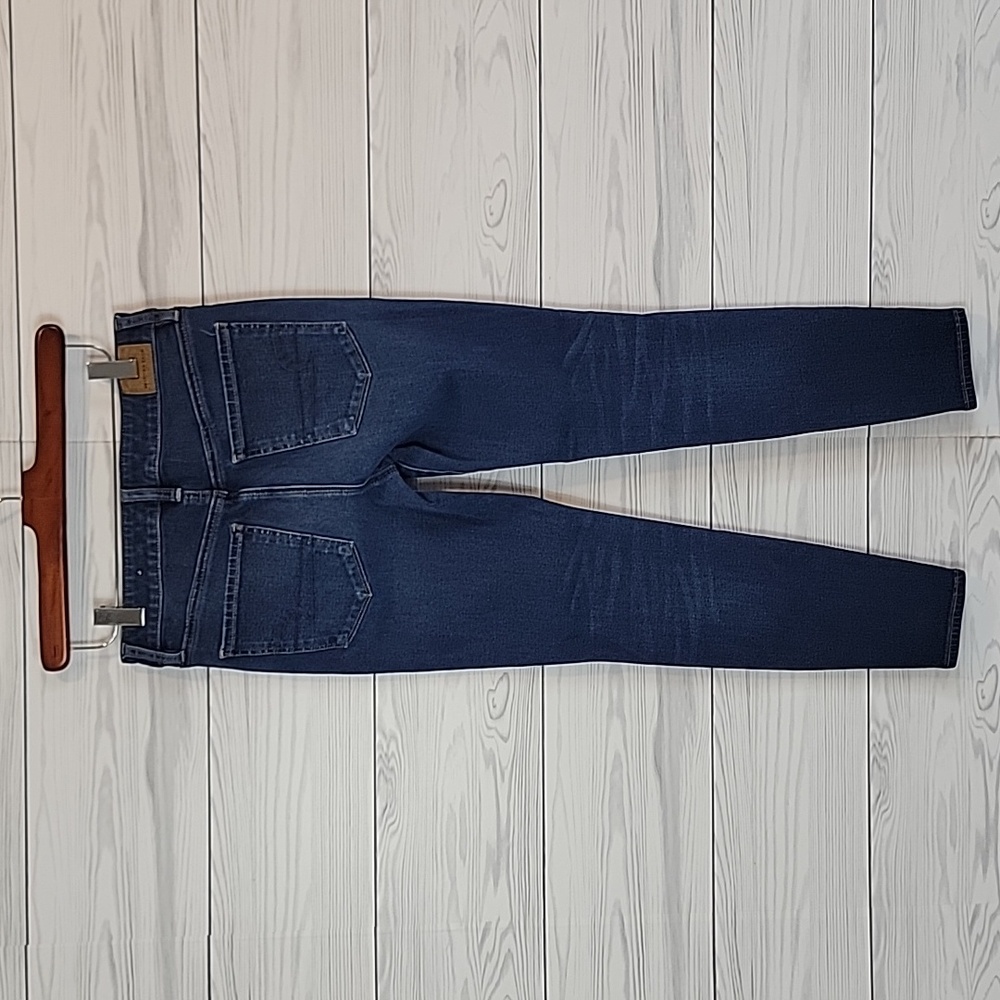 American Eagle Blue Denim Jeggings High-Rise Womens Size 6 - Picture 8 of 15
